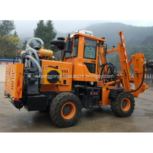 Multifunctional Highway Guardrail Pile Machine
